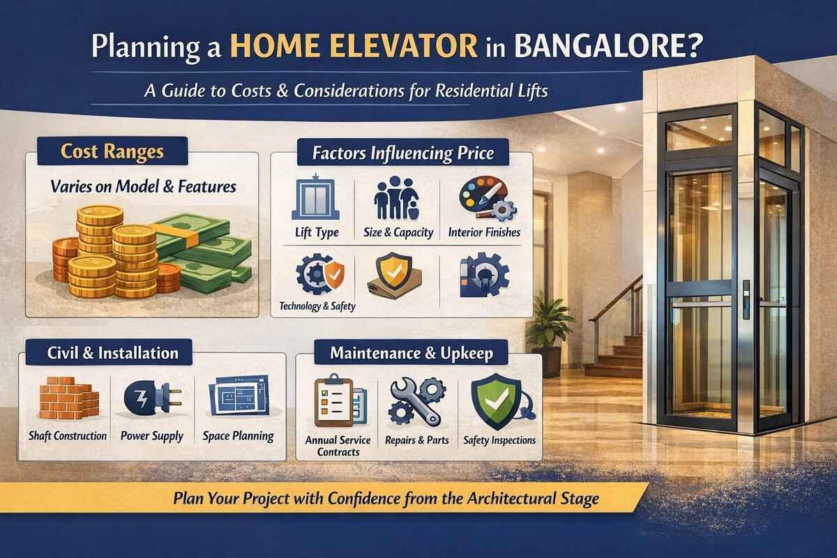 Home Elevator Cost in Bangalore