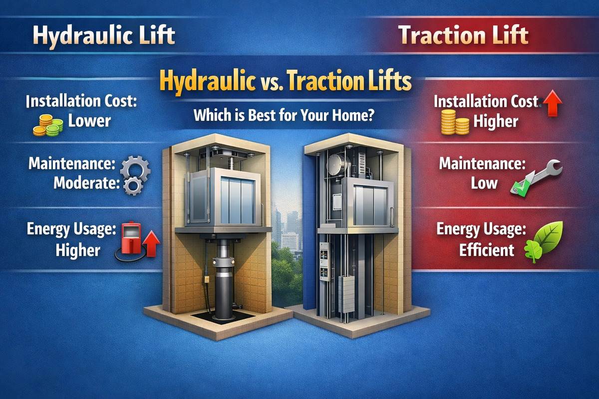 Hydraulic vs Traction Lift Cost